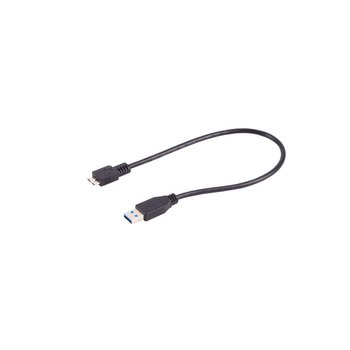 Micro-USB 3.0 Kabel mit geschirmten Stecker, TPE, flexibel, 0,49m